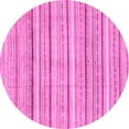 thumbnail image 1 of Ahgly Company Indoor Round Abstract Pink Modern Area Rugs, 3' Round, 1 of 4