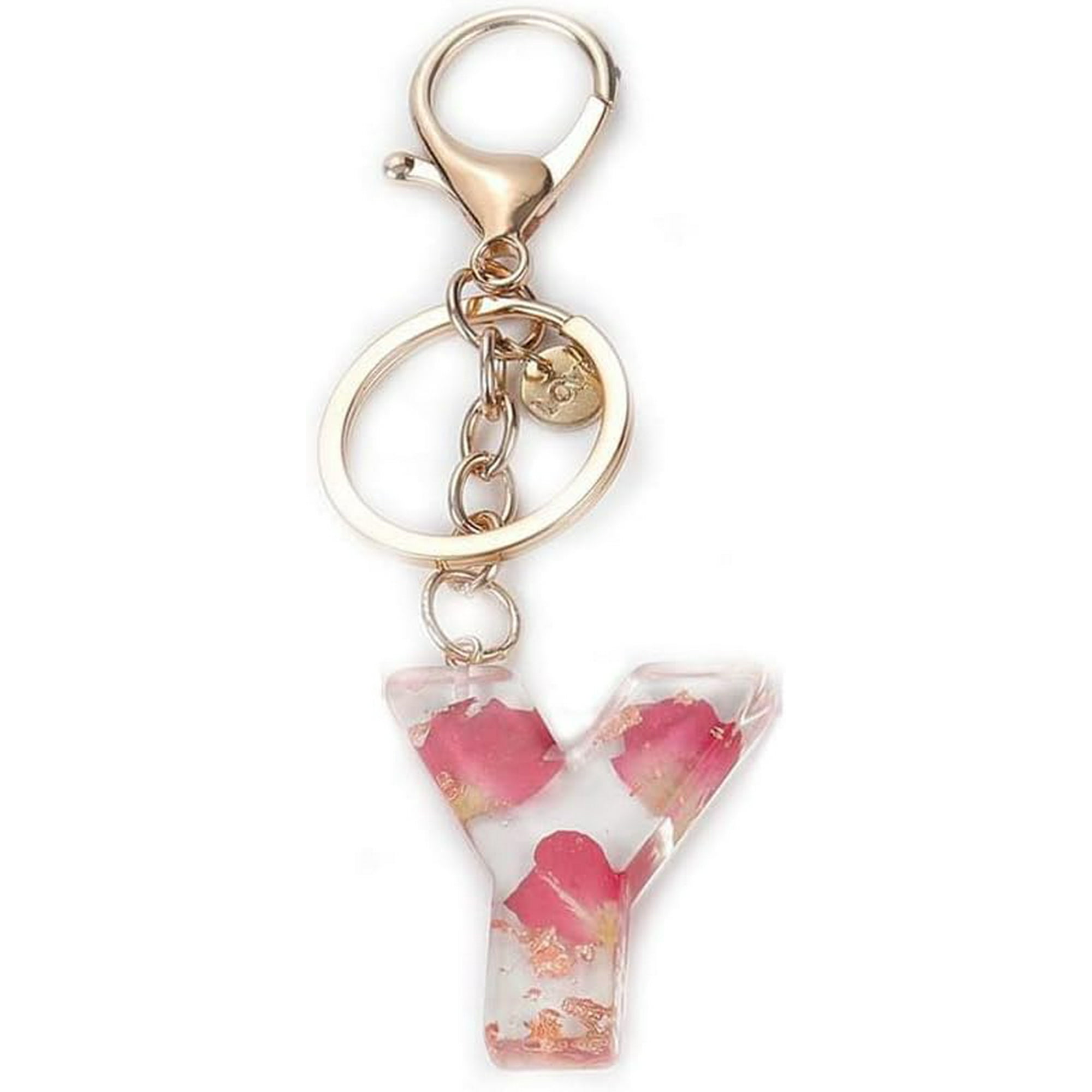 shiyou-Multicolor Letter A - Z Initial Letter Resin Keychain