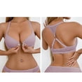 thumbnail image 3 of Bras for Women Front Closure Lace Racerback Style,Supportive No Underwire Bras Push Up Bralettes, 3 of 5