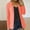 Orange, variant on Women's Casual Long Sleeve Blazer Lapel Relaxed Fit Button Front Blazer Black XXL