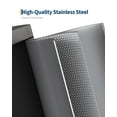 thumbnail image 3 of 2.6 Gallon Bathroom Trash Can, Space-Saving Slim Stainless Steel Step-On Garbage Bin with Soft Close Lid, Removable Inner Bucket for Bathroom & Bedroom, Silver, 3 of 7