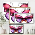 thumbnail image 4 of Designart Bright Pink Butterfly Portrait FLOAT FRAME WALL ART, 4 of 4