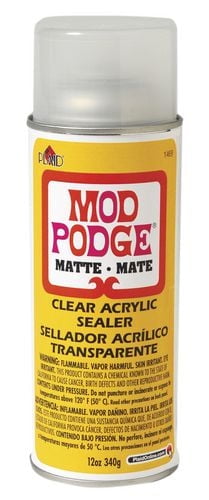 Mod Podge Acrylic Sealer Matte 12 oz, Spray Acrylic Sealer