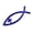 Blue, variant on Christian Ichthys Fish Stickers Weather Resistant Adhesive Decals Savior Fish Car Stickers for Vehicle & Laptops