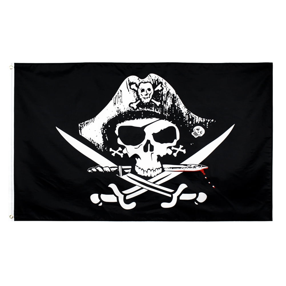 Black Bart Roger Pirate Flag 3x5ft Poly 