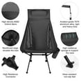 thumbnail image 3 of TOPCHANCES Ultralight High Back Folding Camping Chairs with Armrest, Upgrade Aluminum Alloy Bracket, Portable Lightweight Outdoors Camping Chair with Carry Bag, 2 Pack, 3 of 8