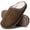Coffee, variant on Ecetana Women's Fuzzy Slippers Faux Suede Plush-Lined Indoor House Shoes