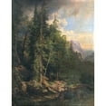 thumbnail image 3 of Anton Hansch 15x18 Black Modern Framed Museum Art Print Titled - From the Styrian Mountain Forests Near Neuberg (1868), 3 of 5