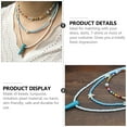 thumbnail image 2 of LABSERRON Colorful Beaded Necklace Multi-Colored Bohemian Style For Women 1Set 19.7In, 2 of 11