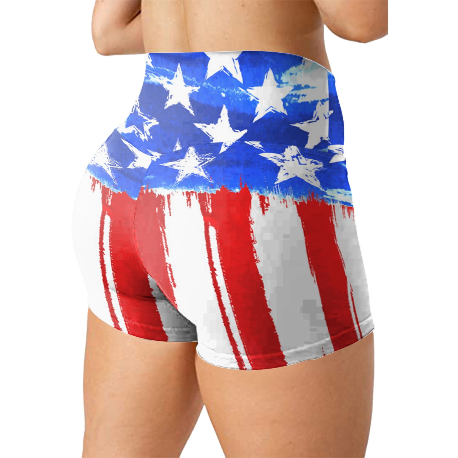 American Flag Shorts Women July 4th 