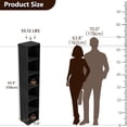 thumbnail image 2 of VAFHYLLIS Cube Shelf Organizer 6 bin shelves, Freestanding 6 tier bookshelf, DVD Shelf & Lego Display for Living Room, Bedroom, Home Office for Adult, 2 of 8