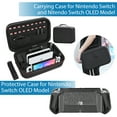 thumbnail image 5 of Mooroer Switch OLED Accessories Bundle 27 in 1 for Nintendo Switch OLED Model 2021, Gift Kit for OLED Carrying Storage Case, Dockable Protective Case Covers, Screen Protector, Joycon Grip & More, 5 of 9