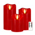 thumbnail image 1 of Juego de velas LED rojas sin llama VEEKI con mando a distancia de 10 a 15 cm, 1 of 7