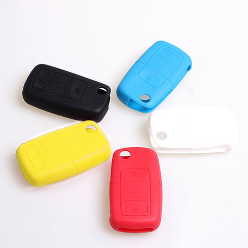 Pink YSHtanj Interior Decoration Silicone Case Cars Auto Remote Silicone Key Case Shell Cover Case for Fox Polo New Beetle 