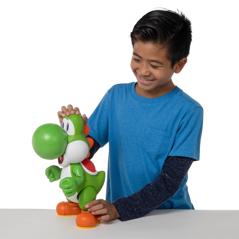 Nintendo Super Mario Let's Go Yoshi Talking Toy for Kids with 20