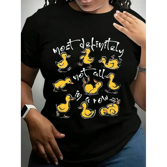 Most Definitely Not All In A Row Shirt, Funny Duck Shirt, Snarky Ducks, Funny Mental Health Shirt, Cute Animal Graphic Tee Gift For Women
