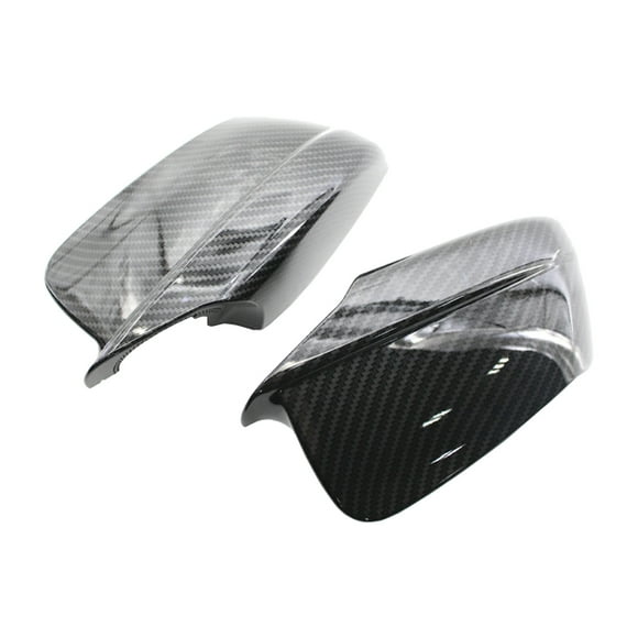 Tapa de espejo de repuesto, cubierta de espejo F10 F18 2010-2013, 28x15x8cm, izquierda / derecha Fibra Macarena Cubierta del espejo retrovisor