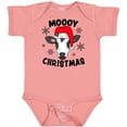thumbnail image 3 of Inktastic Moooy Christmas with Cute Holstein Cow and Snowflakes Boys or Girls Baby Bodysuit, 3 of 5