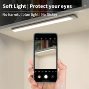Under Cabinet Lighting, 54 LED Motion Sensor Light Indoor, 3 Color & Stepless Dimmable Closet Lights, Magnetic Under Counter Lights for Kitchen, Stairs, Hallway - 2 Pack