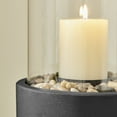 thumbnail image 5 of Tabletop Pillar Hurricane Candleholder with Decorative Pebble Base - Small, 5 of 10