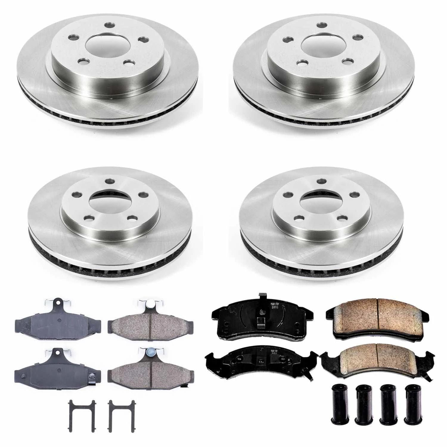 Power Stop Front and Rear Stock Replacement Brake Pad and Rotor Kit KOE1533