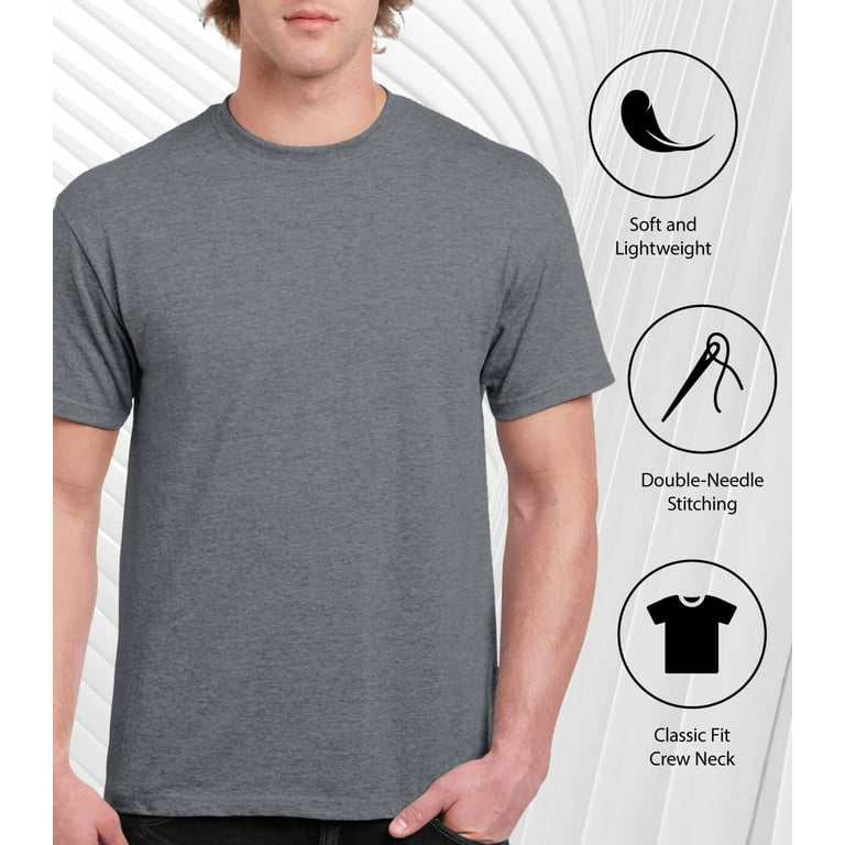 Men's Big Letter V Print Graphic Design Crew Neck T-shirt - Casual
