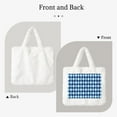 thumbnail image 2 of Salouo Blue Squares for Plush Underarm Bag,Soft Tote Bag Ladies Fluffy Shoulder Bag Women Furry Tote Bag Plush Handbag for Autumn and Winter, 2 of 7