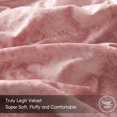 thumbnail image 4 of Truly Velvet Duvet Cover Set King Size, 3pcs Ultra Soft Breathable Comforter Cover Set, Luxury Cozy Flannel Duvet Cover with Pillow Shams Bedding Collection, 104" X 90", Petal Pink, 4 of 6