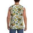 thumbnail image 4 of Gaeub Bees and Flower Men's Sleeveless Muscle Shirts Workout Tank Tops, Odor Protection and Comfortable - Large, 4 of 8