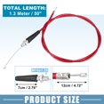 thumbnail image 4 of Unique Bargains Throttle Cable 50 Inch with Throttle Cable Ends for Mini Bike MB165 196cc 5.5hp for Mini Bike MB200 200cc 6.5hp, 4 of 7