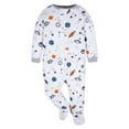 thumbnail image 3 of Conjunto de ropa Gerber para bebé niño, paquete de 4 pijamas enterizos con pies, 3 of 7