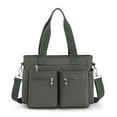 thumbnail image 5 of Gocvo Casual Tote Bags with Multiple Pockets, Nylon Large Capacity Crossbody Tote Bag, Working Bag for Ladies (Grey), 5 of 7
