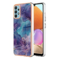 Slim Case for Samsung Galaxy A53 5G Compatible with MagSafe Wireless Charging Case, Marble Pattern Slim Lightweight Soft Silicone Shockproof Non-Yellowing Protective Cover,Purple