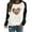 Black, variant on WXLWZYWL Trendy Sweatshirts For Women 2023 Women Long Sleeves Casual Valentine'S Day Printing Round Neck Sweatshirt Crewneck Pullover Tunic Tops