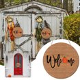 thumbnail image 2 of Wmkox8yii Halloween Decoration Welcome Sign Decoration Dog Wall Hanging Family Garden, 2 of 5