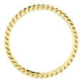 thumbnail image 2 of 14k Yellow Gold Size 6 Polished Skinny Rope Band Ring - 1.2 Grams, 2 of 2