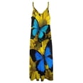 thumbnail image 6 of Stunning Blue Butterfly On Sunflowers Sleeveless Dress Dresses Women Summer Women's Summer Clothing, 6 of 9