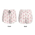 thumbnail image 5 of Vsdgher Floral Strawberr Print Women's Running Double Layer Shorts High Waisted with Pockets Elastic Yoga Workout Athletic Gym Sports, 5 of 8