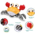 thumbnail image 2 of Juguete de cangrejo para gatear, juguetes para niños de 1 año, juguete interactivo para caminar con música y luces, regalo de Navidad, cumpleaños, Pascua para niños pequeños y niñas BANYUO  Electrónica, 2 of 5