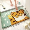 thumbnail image 6 of Wisolt Cute Tiger Absorbent Bath Mat,16×24 Kids Fun Bathroom Rug,Bathroom Floor Non Slip Bathtub Mat, 6 of 6
