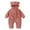 Pink, variant on Coerni New Born Baby Animal Halloween Onesie Boys Girls Teddy Bear Sherpa Fleece One Piece Romper Hooded Fuzzy Long Jumpsuit