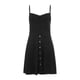 thumbnail image 2 of Txlixc Vestido sin mangas con botones y cuello en V de verano para mujer Txlixc Sexy, 2 of 9
