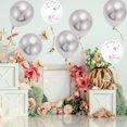 thumbnail image 5 of Unique Bargains 16Pcs Latex Party Wedding Graduation Anniversary Decoration Silver Tone, 5 of 6
