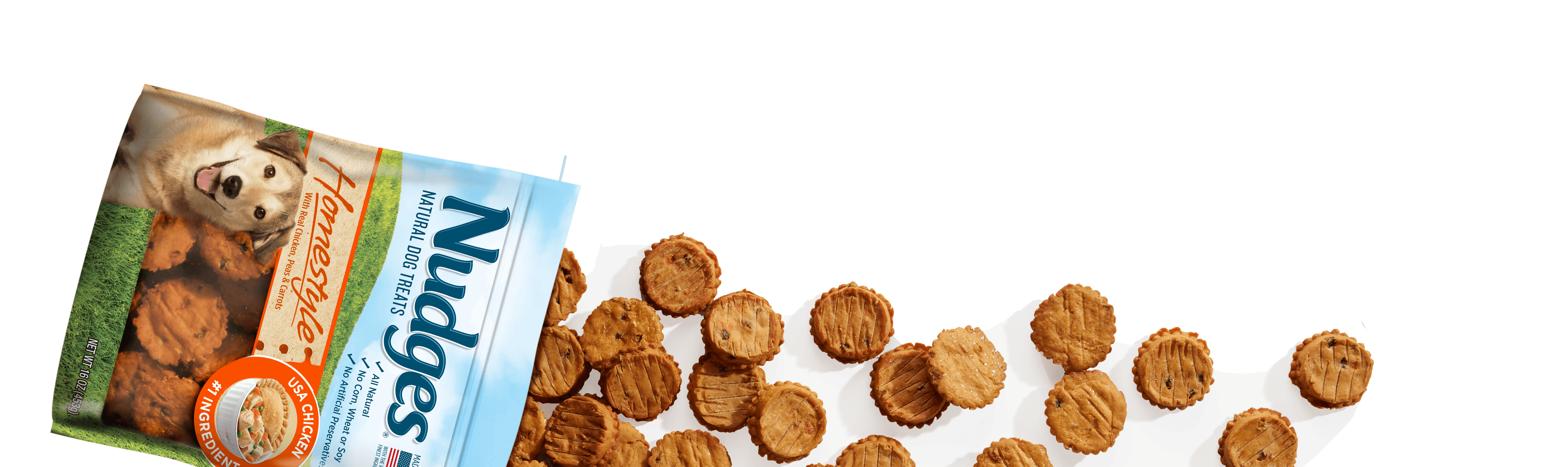 nudges chicken pot pie dog treats
