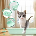 thumbnail image 3 of Cat Litter Box Set, Small Cat Kitten Starter Kit, Includes Cats Toilet Kitten Litter Pan with Litter Scoop, Double Dish Cat Bowl, Kittens Mouse and Ball Toy, 3 of 8