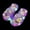Purple, variant on Kids LED Light Up Slippers Summer Flashing Lights Cute Cartoon Animal Slide Sandals Indoor Outdoor Shoes