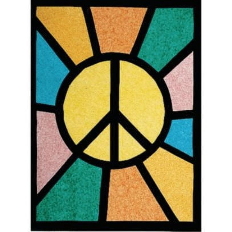 Colorlite Stained Glass Windows Craft Kit (Pack of 50)