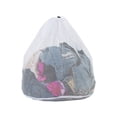 thumbnail image 5 of Bolsa de lavandería de malla transpirable de 3 piezas con cierre de cordón, bolsa de lavandería duradera con malla de diamante blanca-3 tamaños, 5 of 5