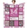 thumbnail image 1 of LHSHID 15 Year Old Girl Gift Ideas Blanket Flannel Soft and Comfortable Anti static Bed Sofa Blanket 50x60in, 1 of 5