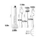 thumbnail image 4 of Inteprter Espumador de leche eléctrico para el hogar, cafetera de mano, mezclador de bebidas, batidor de plástico, herramienta de agitación de Herramientas y accesorios para hornear Blanco, 4 of 6